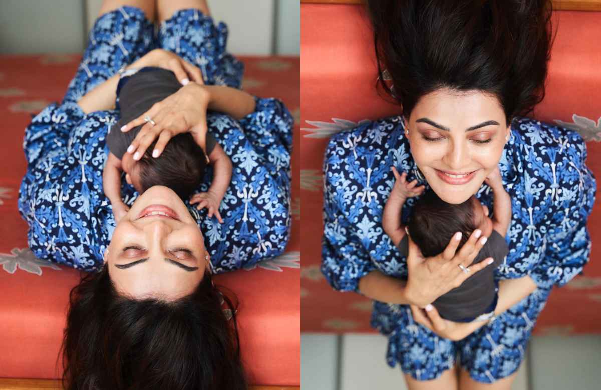 Kajal shared a post with baby on mothers days