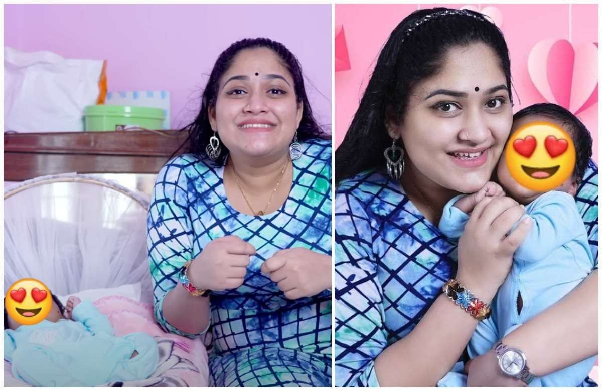 കുഞ്ഞുമായുള്ള ആദ്യദിനങ്ങൾ സന്തോഷവും സങ്കടവും തിരിച്ചറിയാനാകാത്ത മുഹൂർത്തങ്ങൾ; പുതിയ വിശേഷങ്ങളുമായി അനുശ്രീ!! | Anusree shares new experiences with baby Aarav 1 anusree aarav