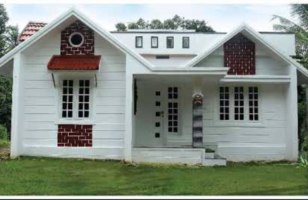 low budget single story home built for 15 Lakh
