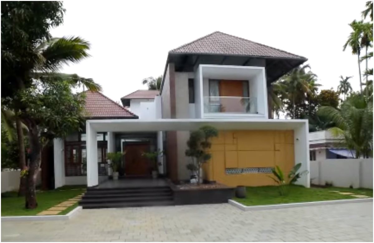 3500 sqft modern house design malayalam