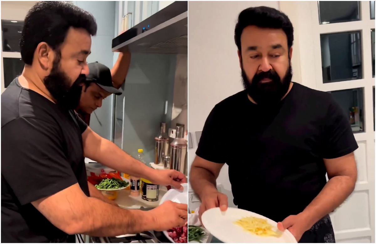 Actor Mohanlal latest cooking video viral latest malayalam