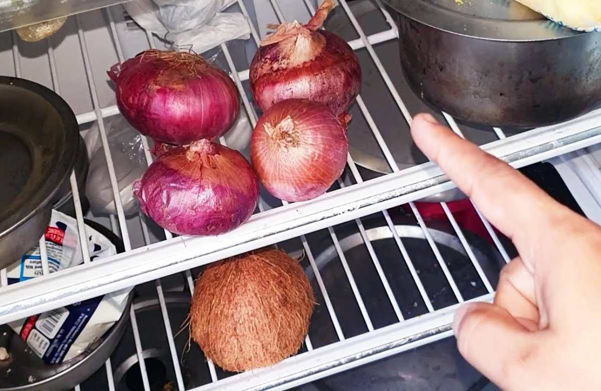 Onion in Fridge Tip