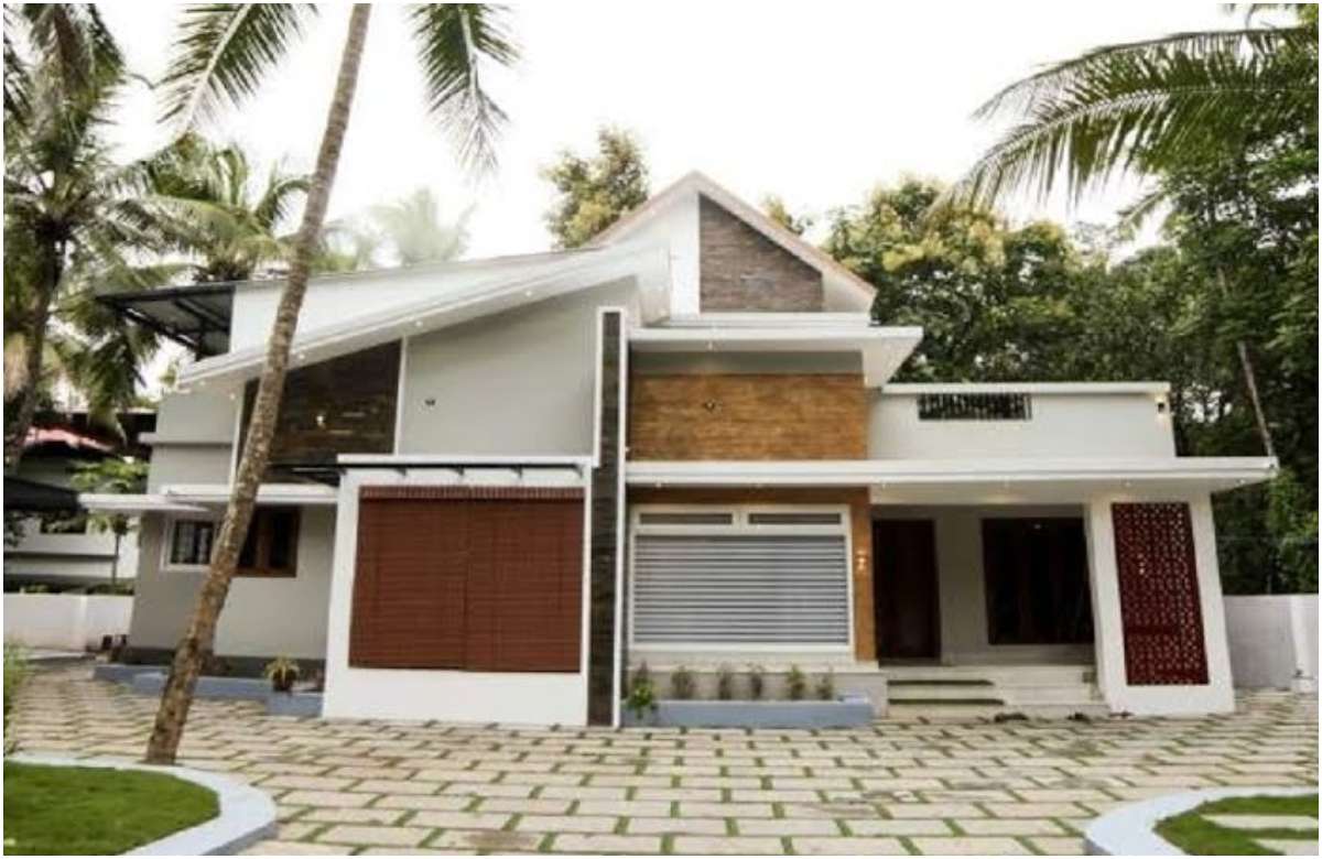 cute Small Budget House 1600 Square Feet for 20 Lakh malayalam