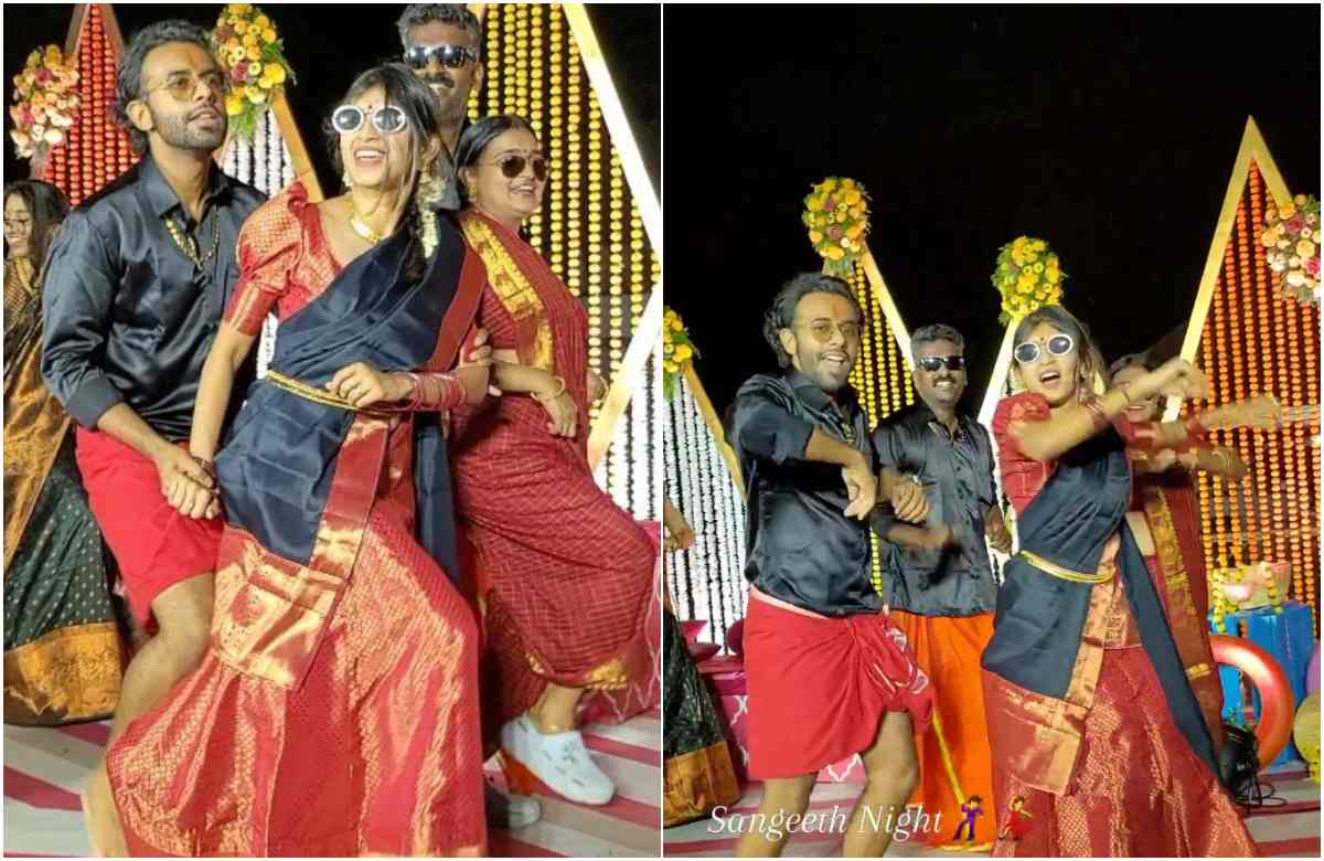 Arjun Ashokan & wife dancing on stage latest malayalam