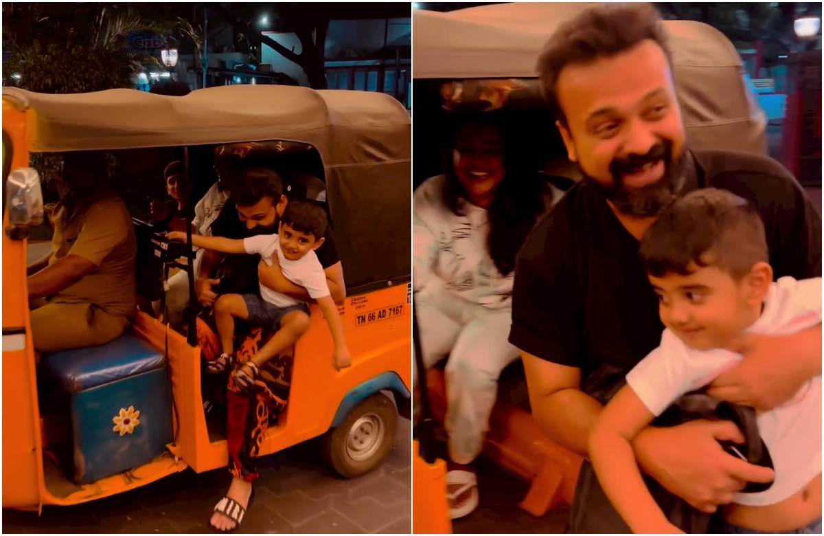 കുടു കുടു വണ്ടി; സകുടുംബം മത്സരിച്ചു ഓട്ടോയിൽ വന്നിറങ്ങി കുഞ്ചാക്കോ ബോബൻ; വൈറലായി വീഡിയോ !! | Kunchako Boban in Auto with family latest video malayalam 1 Kunchako Boban in Auto with family latest video malayalam