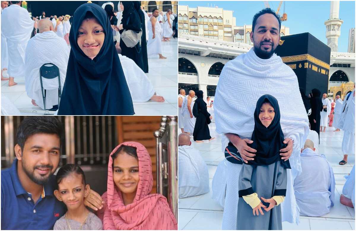 Saleem kodathoor and daughter at Mecca latest malayalam