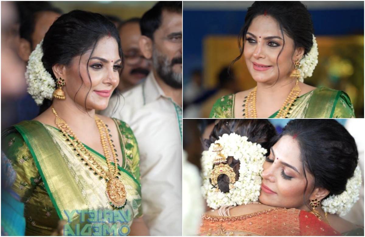 Asha Sharath At Uthara Sharath Wedding Viral Malayalam