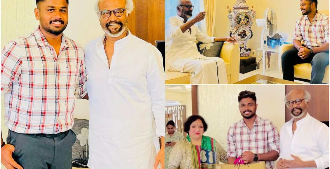 Fan Boy Sanju Samson Blessed Moment With Super Star Rajinikanth latest viral Malayalam