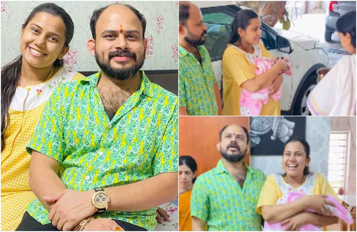 കുട്ടിമാമ ഞാൻ എത്തി മാമാ; വിജയിയും ദേവികയും കണ്മണിയെയും കൊണ്ട് വീട്ടിലേക്ക്; പുതിയ അതിഥിക്ക് ഗംഭീര സ്വീകരണം !! | Devika Nambiaar & Vijay Madhav with baby to home latest viral malayalam 1 Devika Nambiaar & Vijay Madhav with baby to home latest viral malayalam
