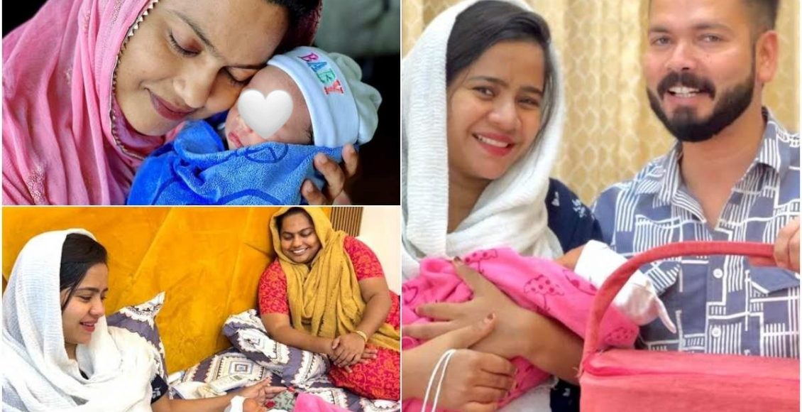 Suhana Mashura & Basheer Bashi with baby Ebran latest viral malayalam