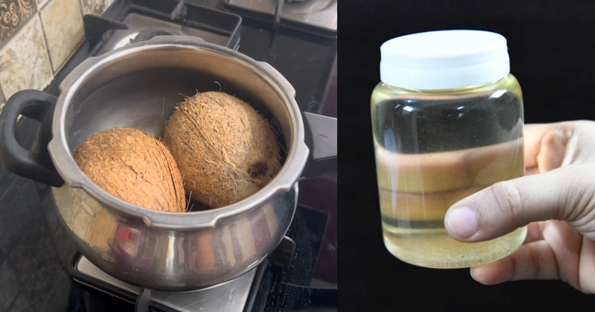 Easy Make Coconut Oil Using Pressure Cooker