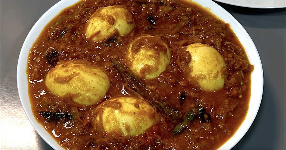 Restaurant Style Egg Curry Recipe